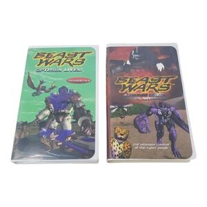 Beast Wars Transformers VHS Lot Optimus Lives Beasties Adventure Vintage Series